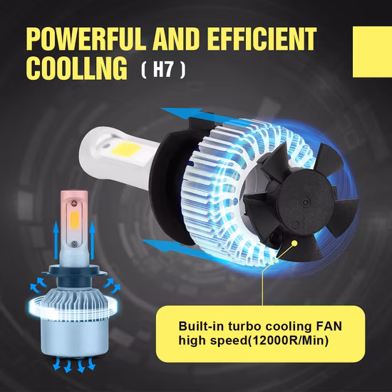 S1 X3 C6 S2 H7 H13 LED Luz Automática com Farol LED para Carro 9006 9005 H1 H3 5202 e Kit Xenon 3000K H11 Lâmpada